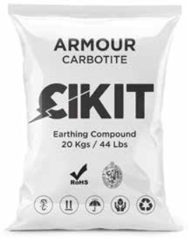 Armour Carbolite earthing compound of 20kgs pack.