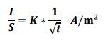 Formula to findout the density of earth electrode