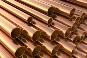 A minimized image of the fresh copper pipes.